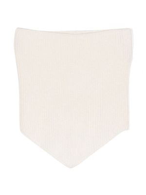 Cashmere in Love Kids écharpe Leysin à modèle bandana - Blanc