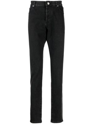 Balmain jean droit à taille mi-haute - Noir