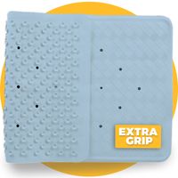 Badmat Blauw antislip mat 40 x 70 cm - Pasper - douchemat - voor bad en douche - blauw - thumbnail