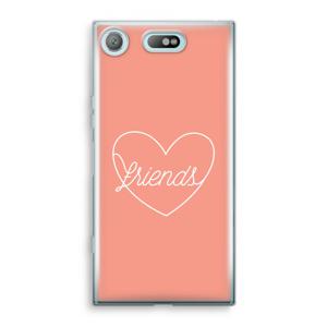 Friends heart: Sony Xperia XZ1 Compact Transparant Hoesje