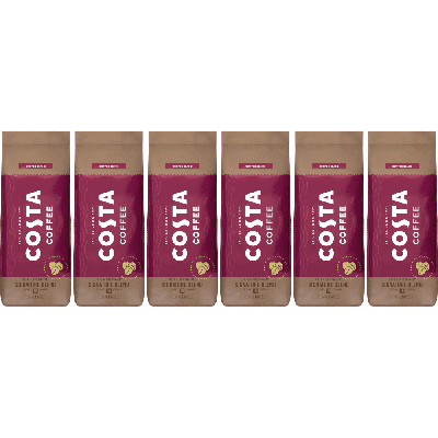 Costa Coffee Signature Blend Dark Roast - koffiebonen - 6 x 1 kilo