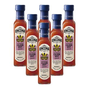 Encona - Louisiana Cajun Hot Sauce - 6x 142ml