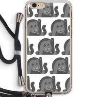 Cats: iPhone 6 PLUS / 6S PLUS Transparant Hoesje met koord