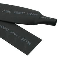 4mm Woer flexibele RSFR-H VW-1 Heat Shrink Tube 125? lengte: 10m (zwart)