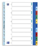 Tabbladen oxford a4 11r 1 10 pp kleur