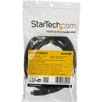 StarTech.com USB-C naar USB-C kabel met 5A/100W Power Delivery M/M 3 m USB 2.0 USB-IF certificatie - thumbnail