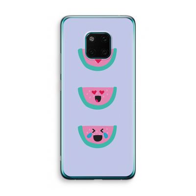 Smiley watermeloen: Huawei Mate 20 Pro Transparant Hoesje