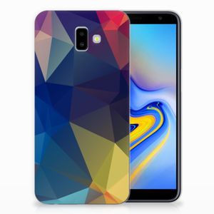 Samsung Galaxy J6 Plus (2018) TPU Hoesje Polygon Dark