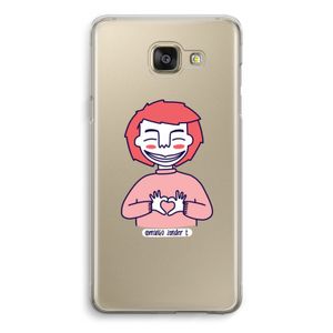 Hartje: Samsung Galaxy A5 (2016) Transparant Hoesje