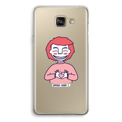 Hartje: Samsung Galaxy A5 (2016) Transparant Hoesje