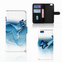 Apple iPhone 6 Plus | 6s Plus Telefoonhoesje met Pasjes Vlinders - thumbnail