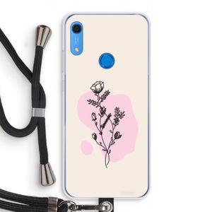 Roses are red: Huawei Y6s Transparant Hoesje met koord