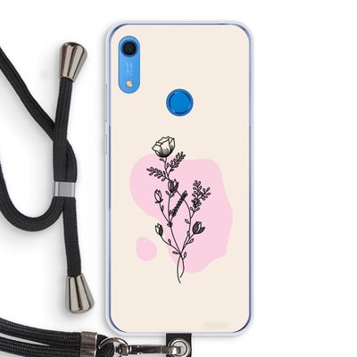 Roses are red: Huawei Y6s Transparant Hoesje met koord