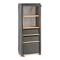 Planken Kipit Bruin Grijs Hout Stof 28 x 113 x 42 cm