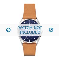 Horlogeband Skagen SKW6369 Leder Cognac 21mm