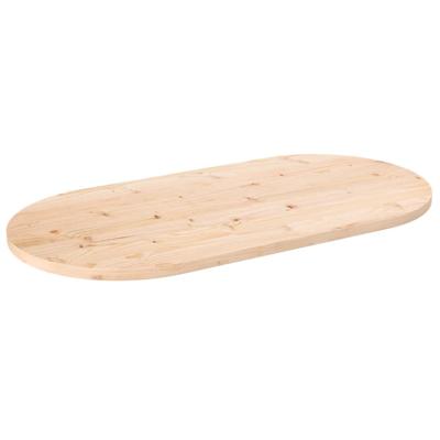 Tafelblad ovaal 100x50x2,5 cm massief grenenhout