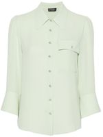 LIU JO georgette long-sleeved shirt - Vert - thumbnail