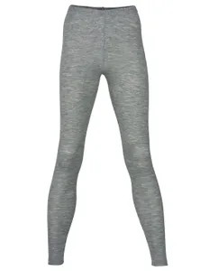 Dames Legging Zijde Wol Engel Natur, Kleur Grijs, Maat 38/40 - Medium