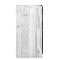 Samsung Galaxy A52 Book Wallet Case White Wood