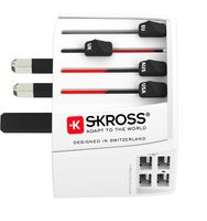 Skross 60604 netstekker adapter Universeel Wit - thumbnail