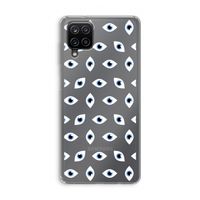 Eyes pattern: Samsung Galaxy A12 Transparant Hoesje Eyes pattern: Samsung Galaxy A12 Transparant Hoesje