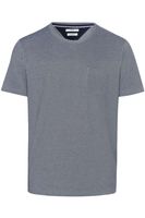Brax Modern Fit T-Shirt ronde hals Marine, Effen