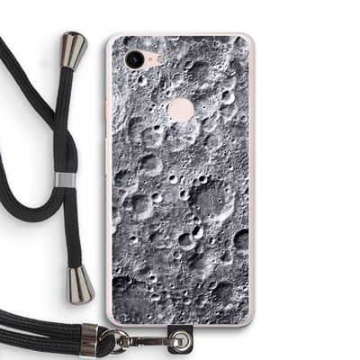 Maanlandschap: Pixel 3 XL Transparant Hoesje met koord