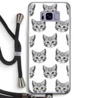 Kitten: Samsung Galaxy S8 Plus Transparant Hoesje met koord - thumbnail