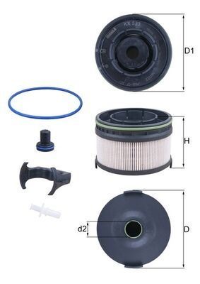Brandstoffilter KX533KIT