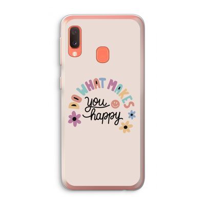 Happy days: Samsung Galaxy A20e Transparant Hoesje