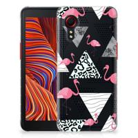 Samsung Galaxy Xcover 5 | TPU Hoesje | Flamingo Triangle
