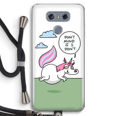 Unicorn: LG G6 Transparant Hoesje met koord