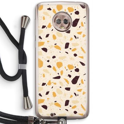 Terrazzo N°13: Motorola Moto G6 Transparant Hoesje met koord