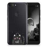 Alcatel 1S (2019) Telefoonhoesje met Naam Cat Good Day