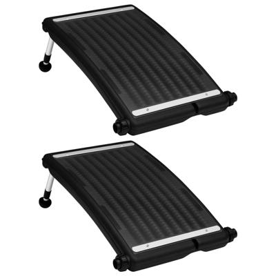 Zwembadverwarmingspaneel solar 2 st gebogen 72,5x46 cm