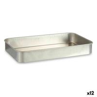 Braadslede Kinvara 100154 100154 Zilverkleurig Aluminium 28,5 x 6,5 x 46 cm 46 x 6,5 x 28,5 cm 46 x 7 x 28,5 cm (12 Stuks)