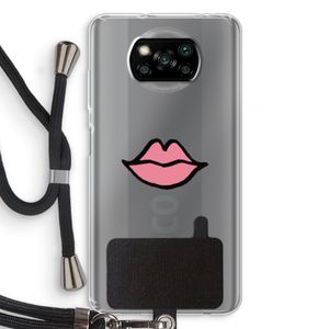 Kusje: Xiaomi Poco X3 NFC Transparant Hoesje met koord