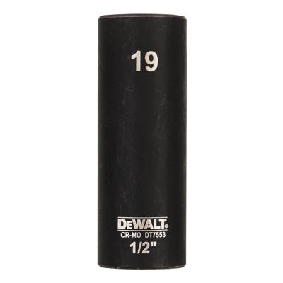 DeWALT DT7553 Krachtdop 1/2" lang | 19mm