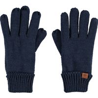Navyblauwe gebreide handschoenen met fleece voering voor kinderen One size  -