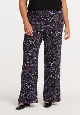 Yoek Pantalon BOHO | Paars | Maat 54/56