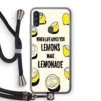 Lemonade: Samsung Galaxy A11 Transparant Hoesje met koord
