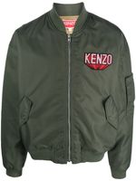 Kenzo veste bomber en coton à patch logo - Vert - thumbnail