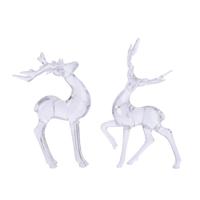 Decoris Beeld hert acryl 12x20cm helder