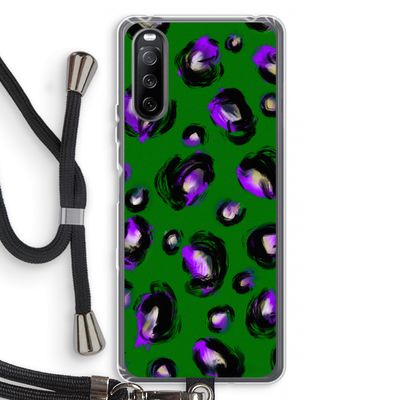 Green Cheetah: Sony Sony Xperia 10 III Transparant Hoesje met koord