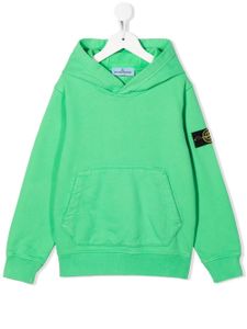 Stone Island Junior hoodie à patch logo - Vert