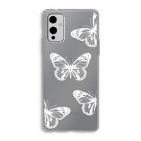 White butterfly: OnePlus 9 Transparant Hoesje