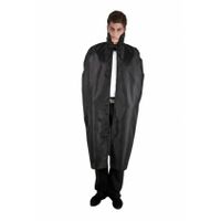 Halloween Dracula cape - voor volwassenen - zwart - L127 cm L  -
