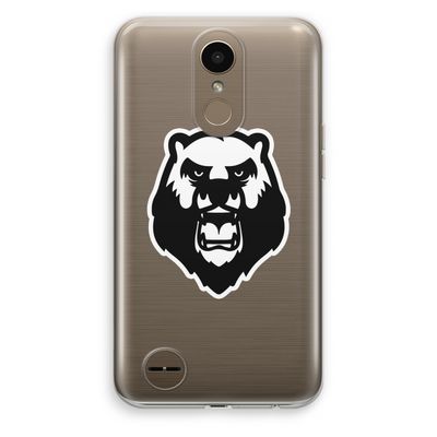 Angry Bear (white): LG K10 (2017) Transparant Hoesje