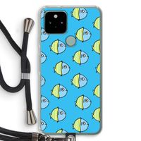 Visjes: Pixel 5 Transparant Hoesje met koord