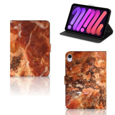 iPad Mini 6 (2021) Leuk Tablet hoesje Marmer Bruin
